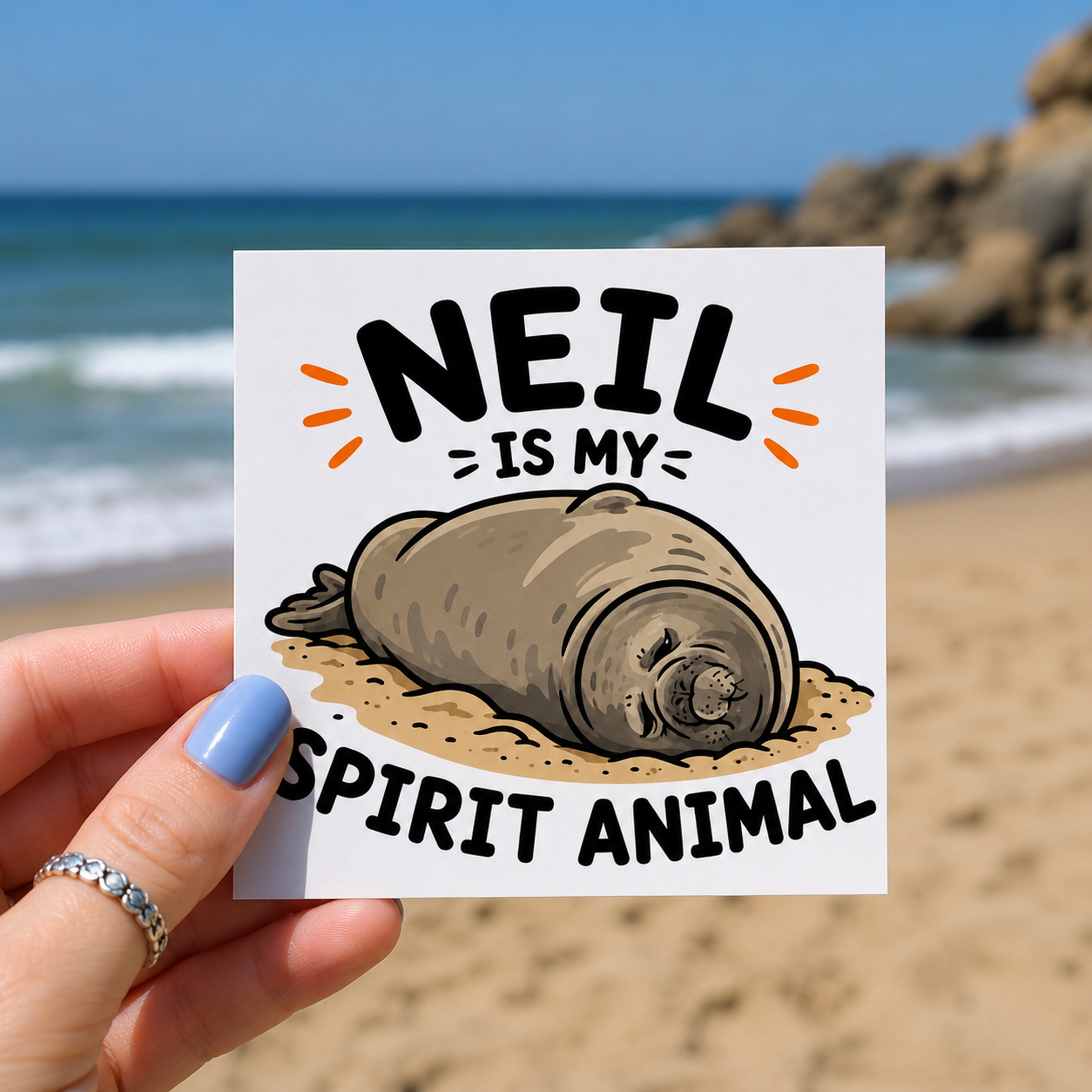 Neil Is My Spirit Animal - Neil The Seal Sticker