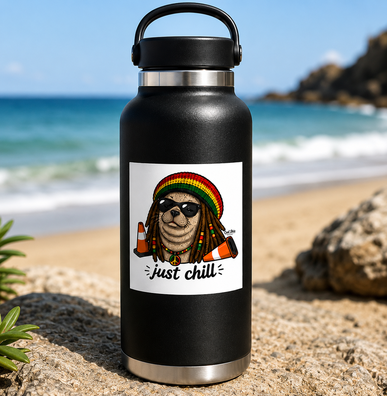 Just Chill - Neil The Seal Sticker