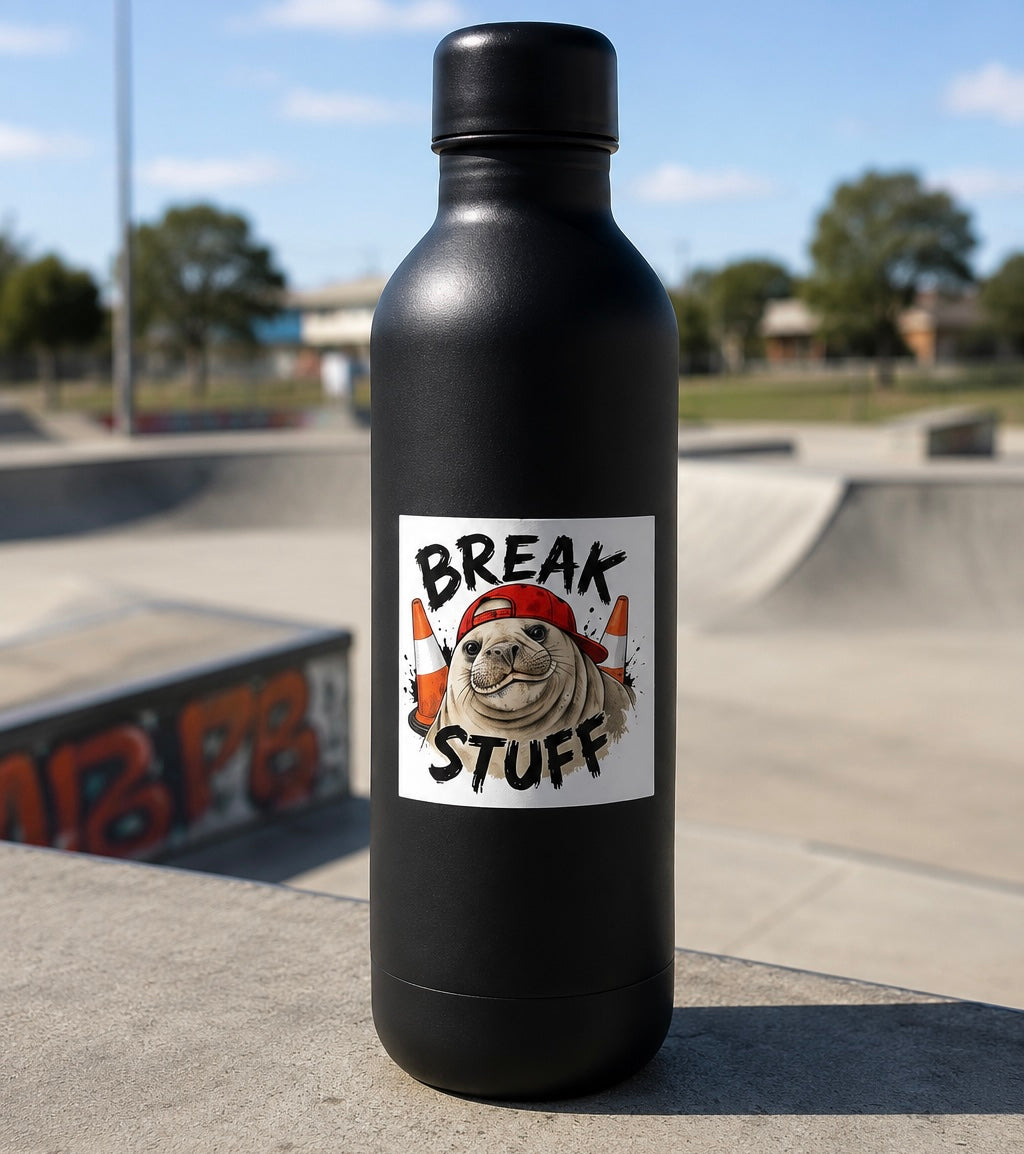 Break Stuff - Neil The Seal Sticker