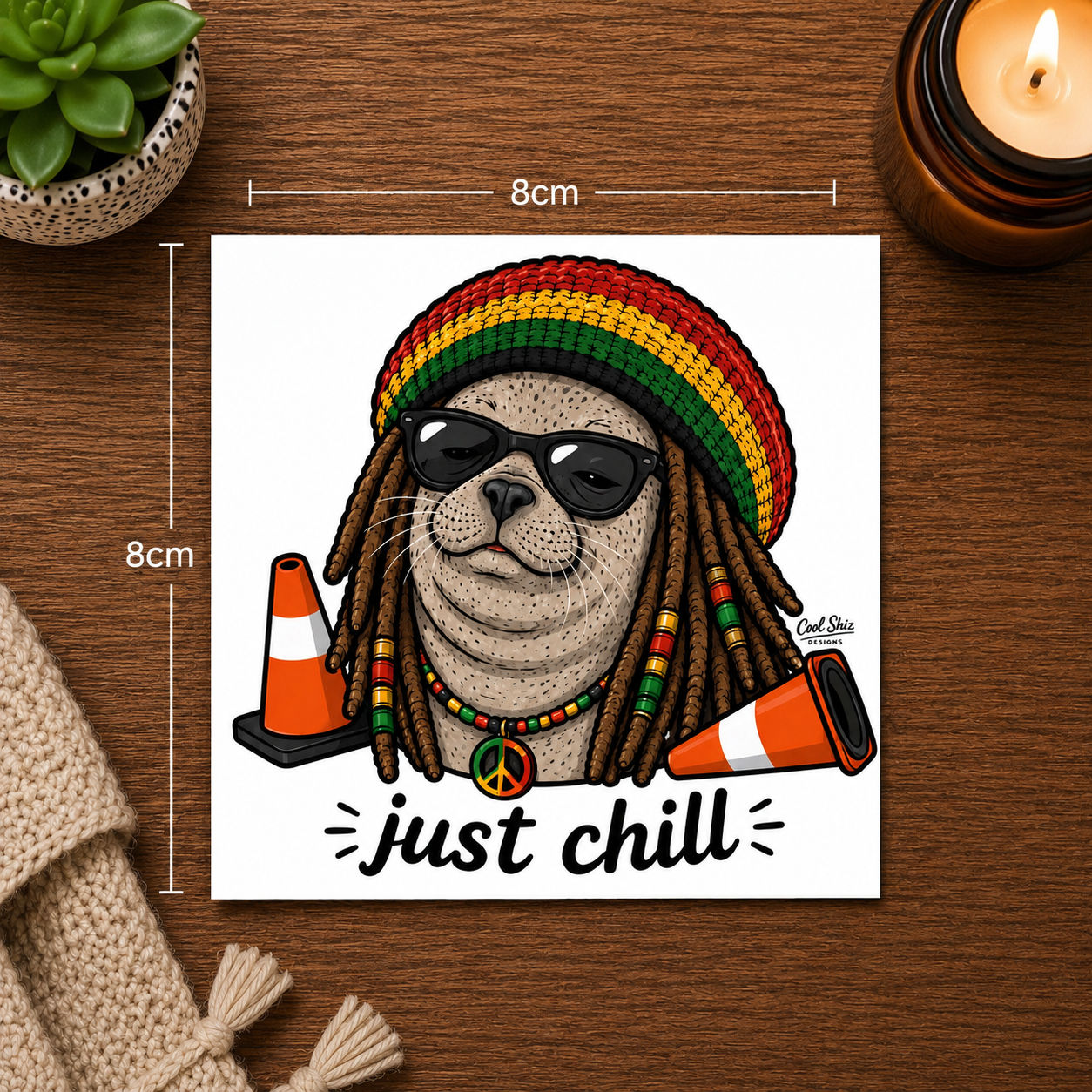 Just Chill - Neil The Seal Sticker