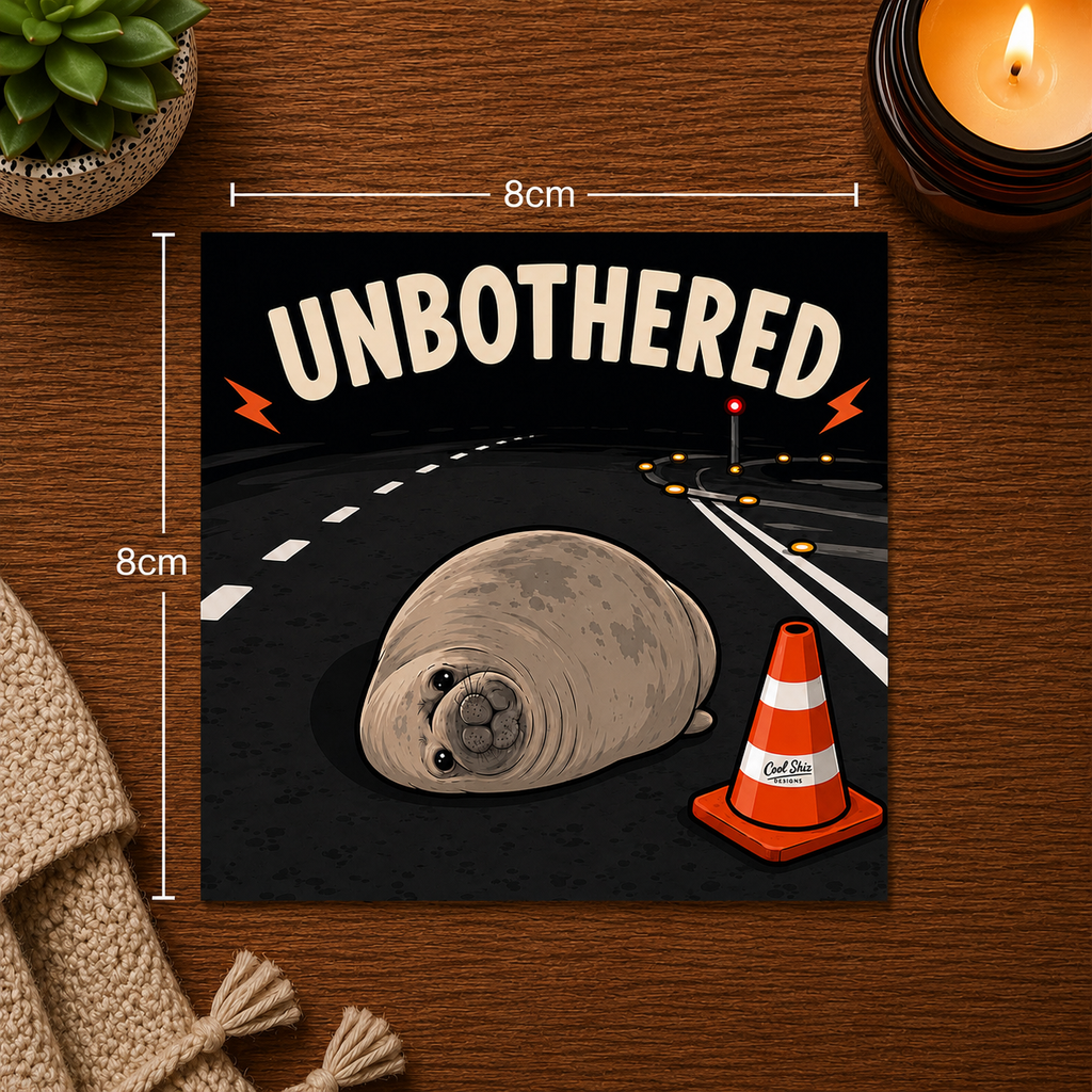 Unbothered - Neil The Seal Sticker